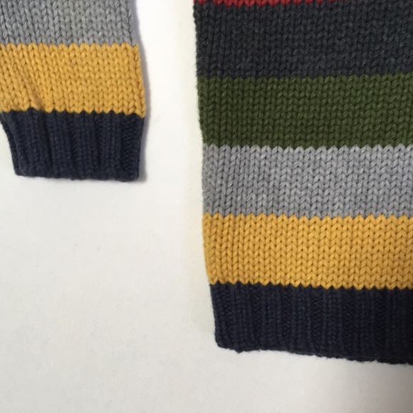 Striped Cotton Knit Sweater - size M (4-5) - Picture 7 of 9